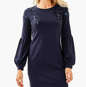 NWT LILLY PULITZER navy Bartlett dress